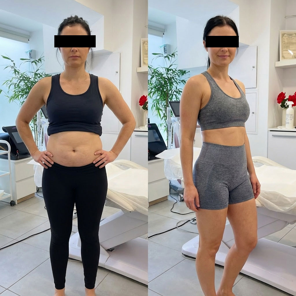 Rezultate slăbire cu T-Shape 2.0 — înainte și după