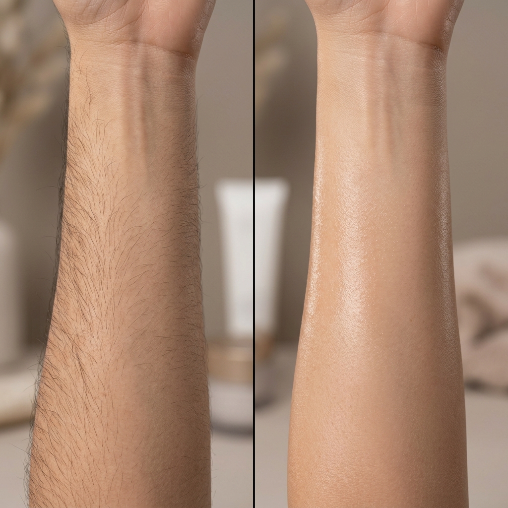 Epilare definitiva cu laser before and after - rezultat 1 — SenzoFit Iași
