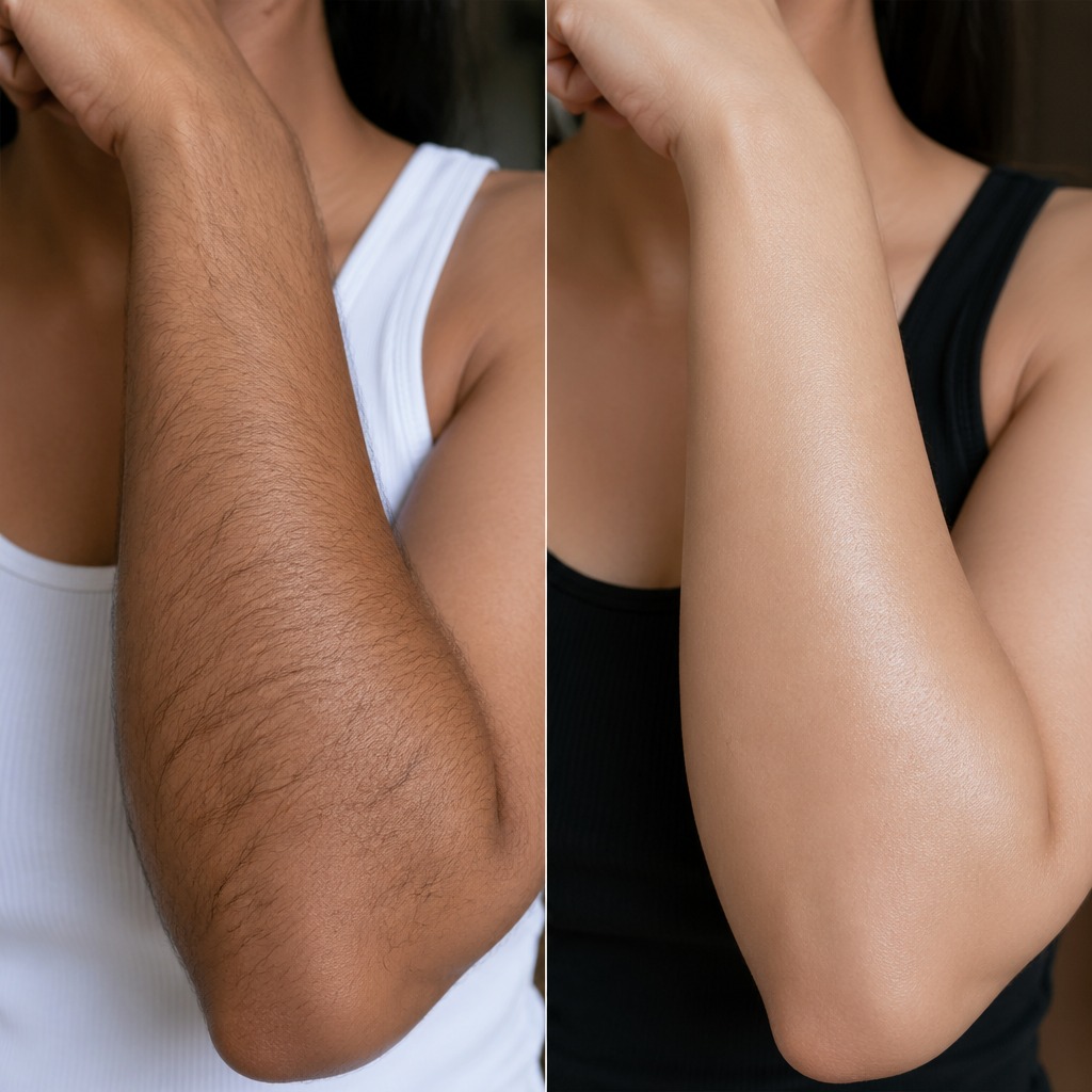 Epilare definitiva cu laser before and after - rezultat 11 — SenzoFit Iași