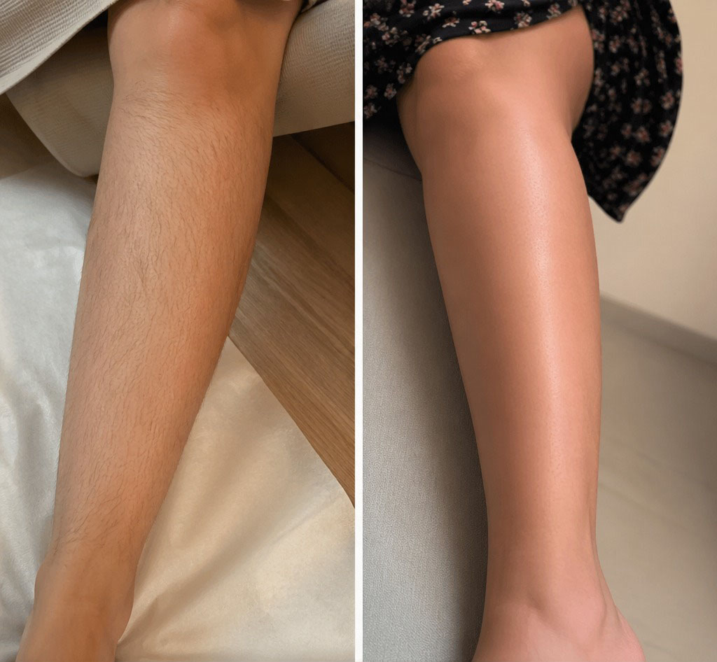 Epilare definitiva cu laser before and after - rezultat 13 — SenzoFit Iași