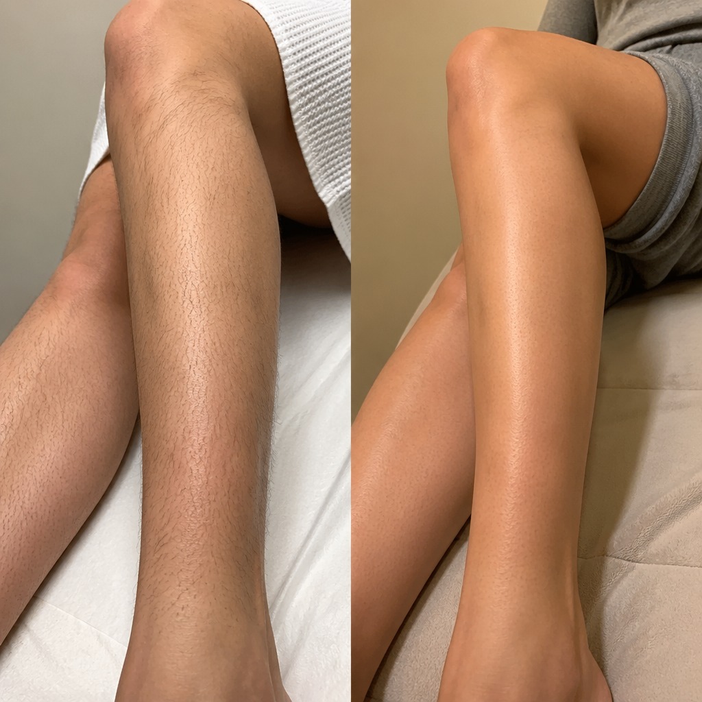 Epilare definitiva cu laser before and after - rezultat 15 — SenzoFit Iași
