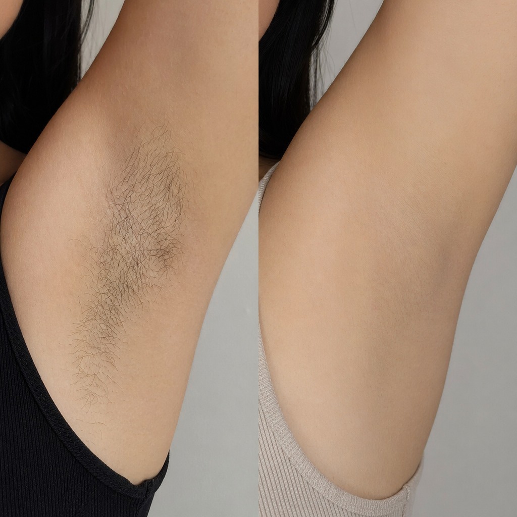 Epilare definitiva cu laser before and after - rezultat 16 — SenzoFit Iași