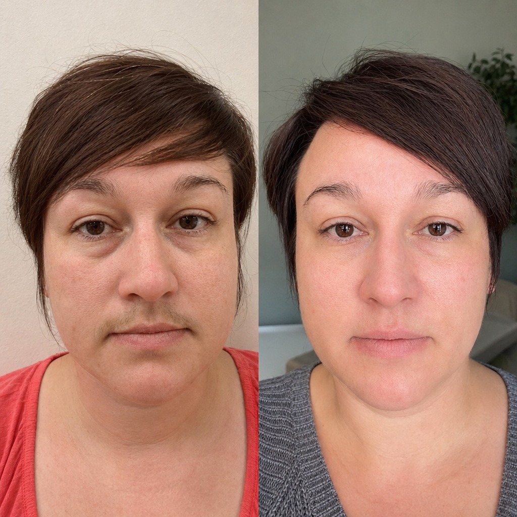 Epilare definitiva cu laser before and after - rezultat 28 — SenzoFit Iași