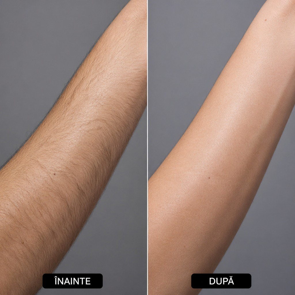 Epilare definitiva cu laser before and after - rezultat 4 — SenzoFit Iași