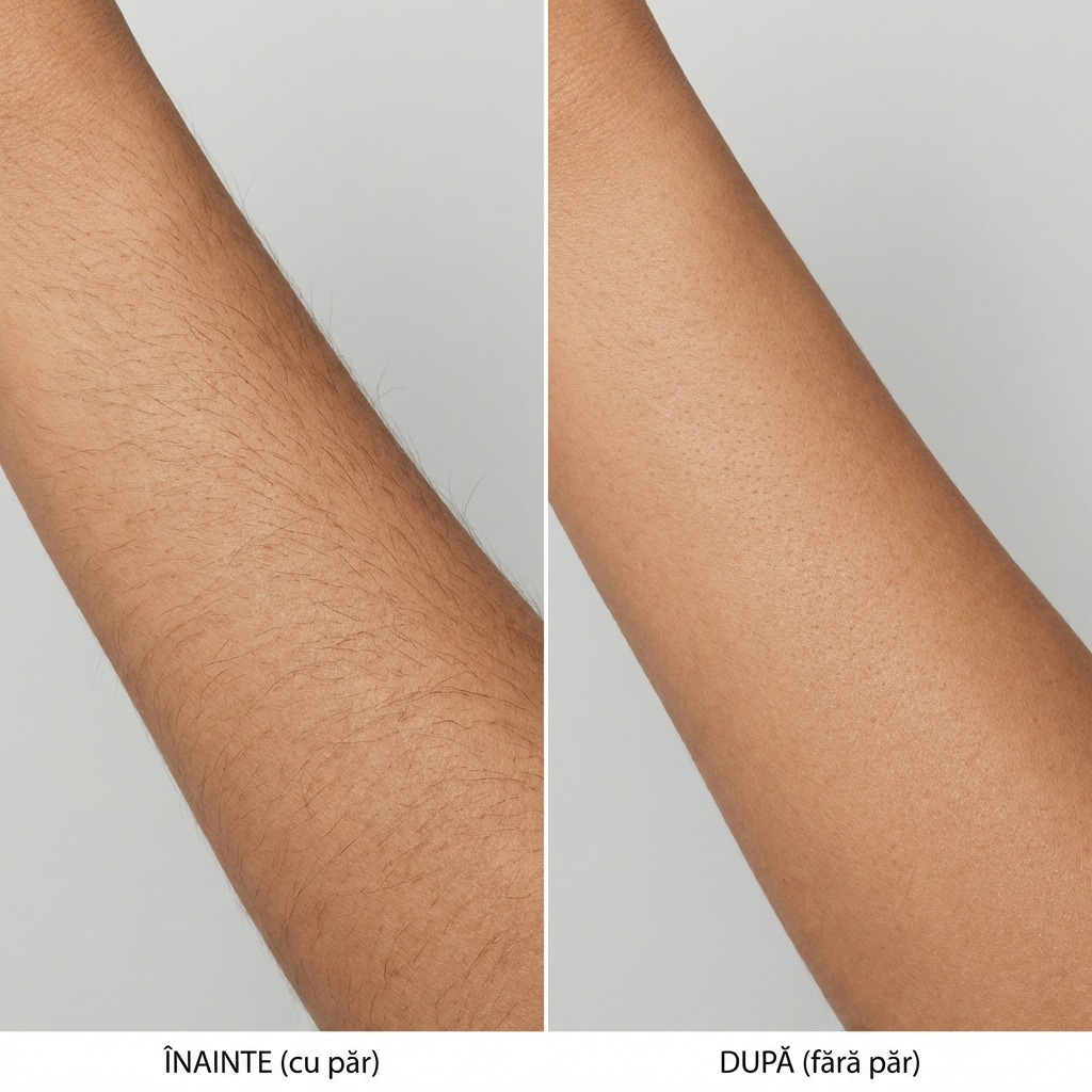 Epilare definitiva cu laser before and after - rezultat 5 — SenzoFit Iași